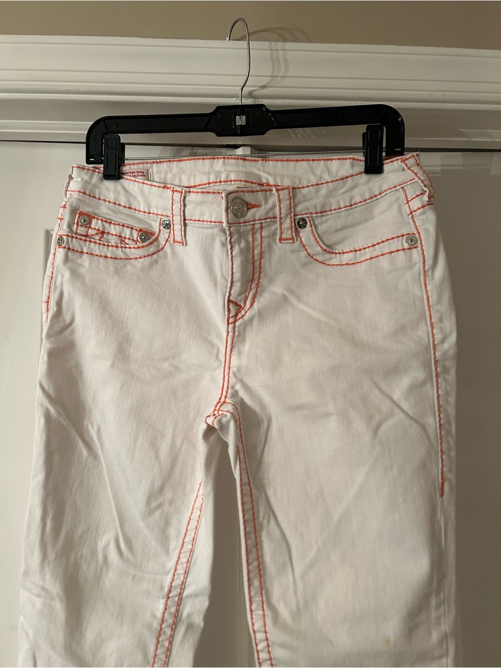 True Religion White Halle Mid Rise Super Skinny women’s Jeans - Picture 2 of 8